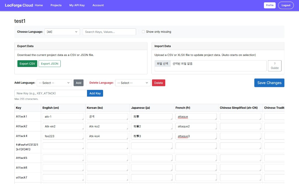 LocForge Cloud Editor Preview